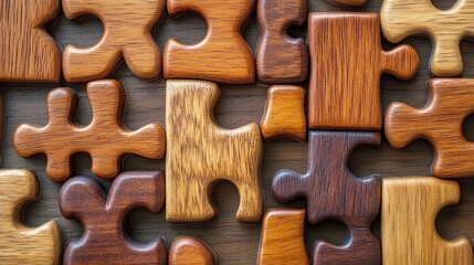 Unique wooden letters arranged creatively for educational or decorative purposes on a light background