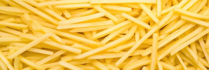 Golden French Fries Potato Sticks Ready To Fry Delicious Food Background