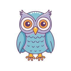 owl icon, owl vector illustration-simple illustration of owl, perfect for owl logos and themed design 