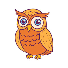 owl icon, owl vector illustration-simple illustration of owl, perfect for owl logos and themed design 