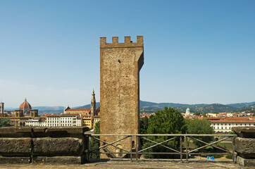 Torre San Niccolo tower and gate, Florence, Tuscany, Italy
