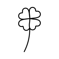 clover line icon