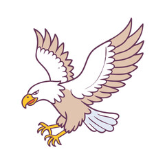 eagle in flight icon, eagle in flight vector illustration-simple illustration of eagle in flight, perfect for eagle in flight logos and themed design 