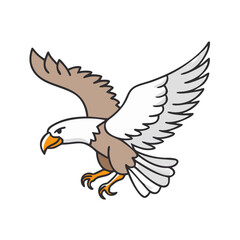 eagle in flight icon, eagle in flight vector illustration-simple illustration of eagle in flight, perfect for eagle in flight logos and themed design 