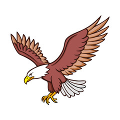 eagle in flight icon, eagle in flight vector illustration-simple illustration of eagle in flight, perfect for eagle in flight logos and themed design 