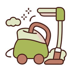 Obraz premium Floor Steamer Icon illustration of a cleaning appliance