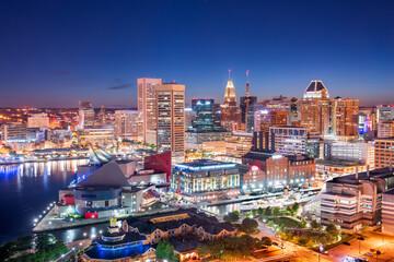 Baltimore, Maryland, USA Skyline on the Inner Harbor