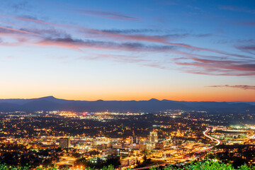 Roanoke, Virginia, USA Skyline