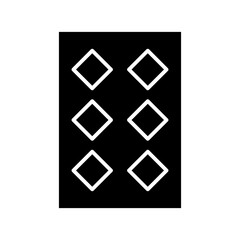 Card game glyph icon