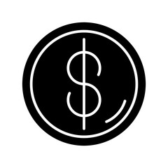 coin glyph icon