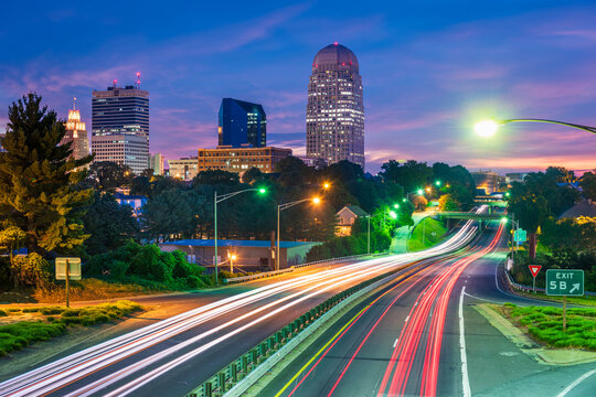 Winston-Salem, North Carolina, USA Skyline