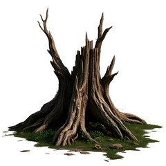 Fototapeta premium Ancient gnarled tree trunk