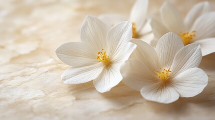 Close up view of a flower on a wooden table surface