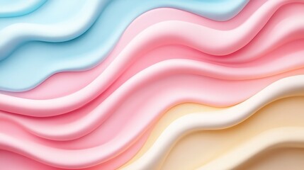Fototapeta premium Abstract background featuring wavy shapes in vibrant colors and patterns