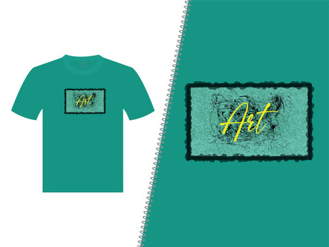 Art Square Vector T-Shirt Design