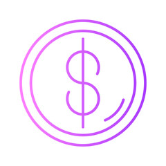 coin gradient icon
