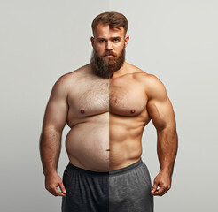 Fitness Journey: From Overweight to Muscular Strength