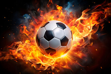 Naklejka premium burning ball