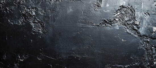 Fototapeta premium Textured Black Gray White Concrete Wall Background with Smooth Finish and Empty Copyspace for Text, Ideal for Banner Design and Modern Aesthetics