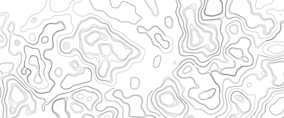 Vector topographic map and landscape terrain texture grid.