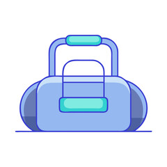 gym bag icon, gym bag vector illustration-simple illustration of gym bag, perfect for gym bag logos and themed design 