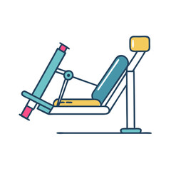 leg press machine icon, leg press machine vector illustration-simple illustration of leg press machine, perfect for leg press machine logos and themed design 