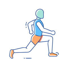 lunges icon, lunges vector illustration-simple illustration of lunges, perfect for lunges logos and themed design 