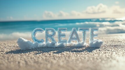 Create Inspiring Beach Designs with Glass Letters