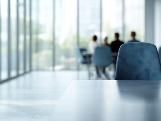 Business meeting in modern office space collaborative environment focused viewpoint professional setting