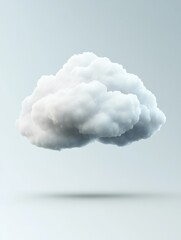 Cloud Service Concept Isolated on grey Gradient. Background. Vector Illustration EPS 10.