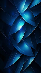 Obraz premium A textured blue background with layered geometric patterns and glowing accents, combining elegance and complexity