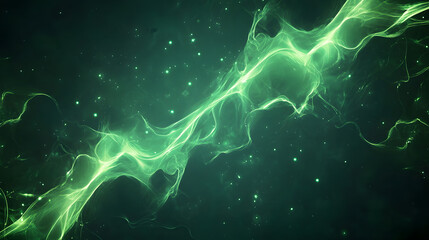 Green Thunder lightning, Green energy bolt backround