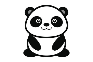 Animal Face Kawaii Vector art in Illustration on White Background