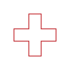 Red Plus Icon PNG.