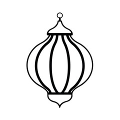 Fototapeta premium Artistic Wavy-Shaped Lantern Design for Festive Decorations