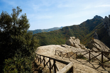 Landscape from Castelmezzano in the Lucane Dolomites in the heart of the Basilicata region, Italy