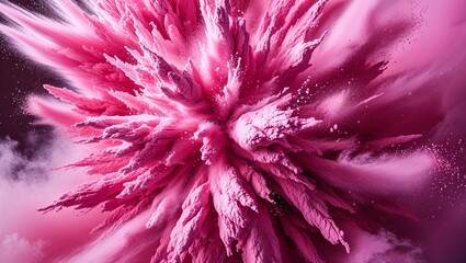 Vibrant Pink Powder Explosion Creating Artistic Visuals for Creative Design and Marketing Projects