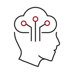 Neural AI Icon-AI-Powered Brain with Neural Connections
