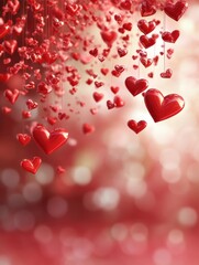 Obraz premium hearts love valentine background wedding romantic valentine s day