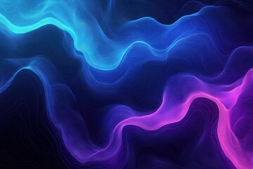 Fototapeta premium Abstract Blue and Purple Wavy Lines Pattern Background, Elegant Generated AI