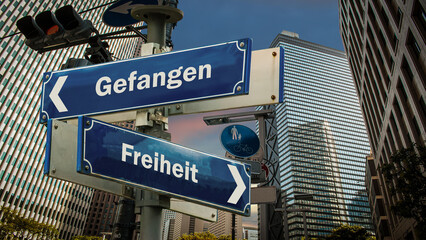 Signposts the direct way to Freedom versus Captivity