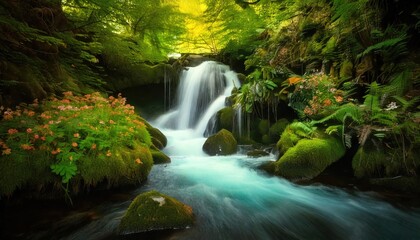 Fototapeta premium waterfall in the forest