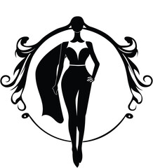 silhouette of a girl