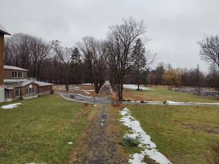 landscape covered with snow