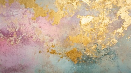 Obraz premium Elegant Abstract Background with Pink, Blue, and Gold Textures