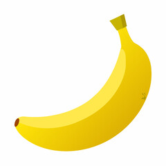 banana isolated on white background