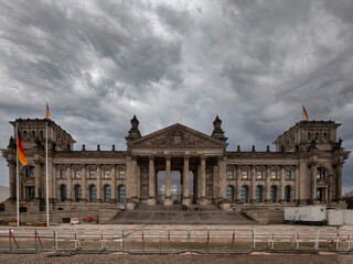 Fototapeta premium The Reichstag building in Berlin (Germany)