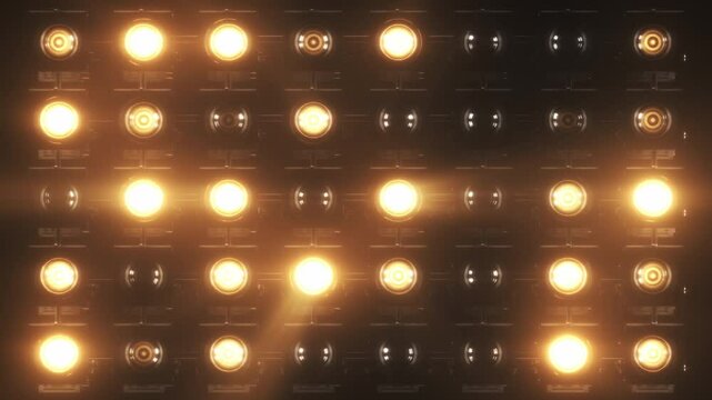 Lights Flashing Wall Showtec VJ Stage Floodlight 4K Blinder Blinking Lights Flash Club Flashlights Disco Lights Matrix Beam Lights Bulb Halogen Headlamp Lamp Nightclub Turn Off On Loop