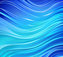 Fototapeta premium Waves on water. Nature background. Fashionable liquid design. Illustration for banners, flyers and presentations. generative ai