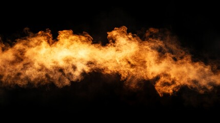 Fiery Orange Smoke Abstract Design for Backgrounds
